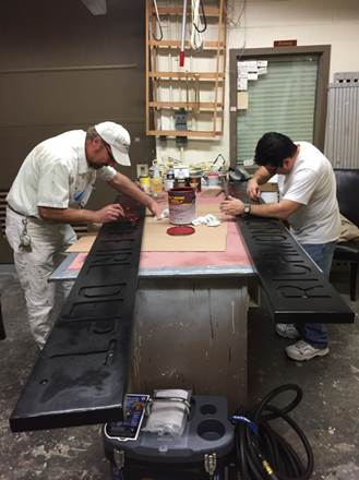 Description: Description: LARRY AND WILBER PAINTING 67s SIGN